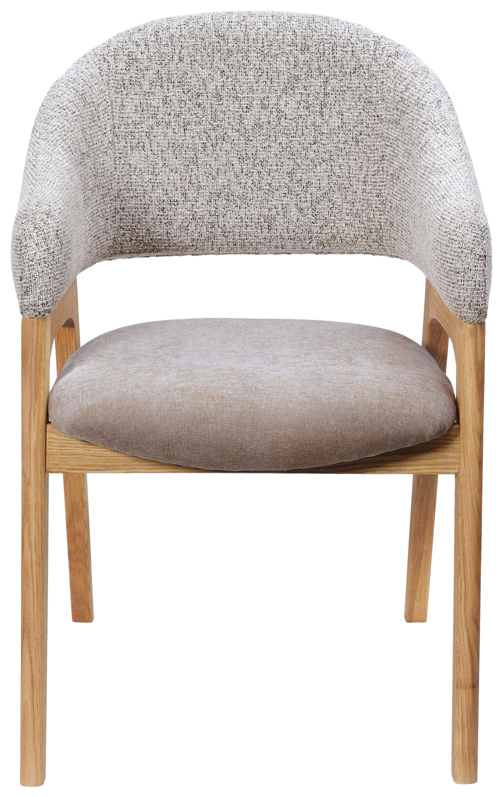 ARMLEHNSTUHL in Holz, Textil Taupe  - Taupe/Eichefarben, KONVENTIONELL, Holz/Textil (56,5/82,5/59,5cm) - Linea Natura