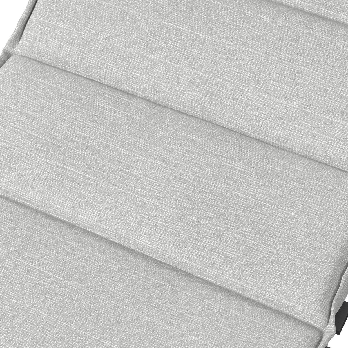 BAŠTENSKA LEŽALJKA  siva, tamnosiva   - tamnosiva/siva, Moderno, metal/tekstil (180/54/70cm) - Bessagi Garden