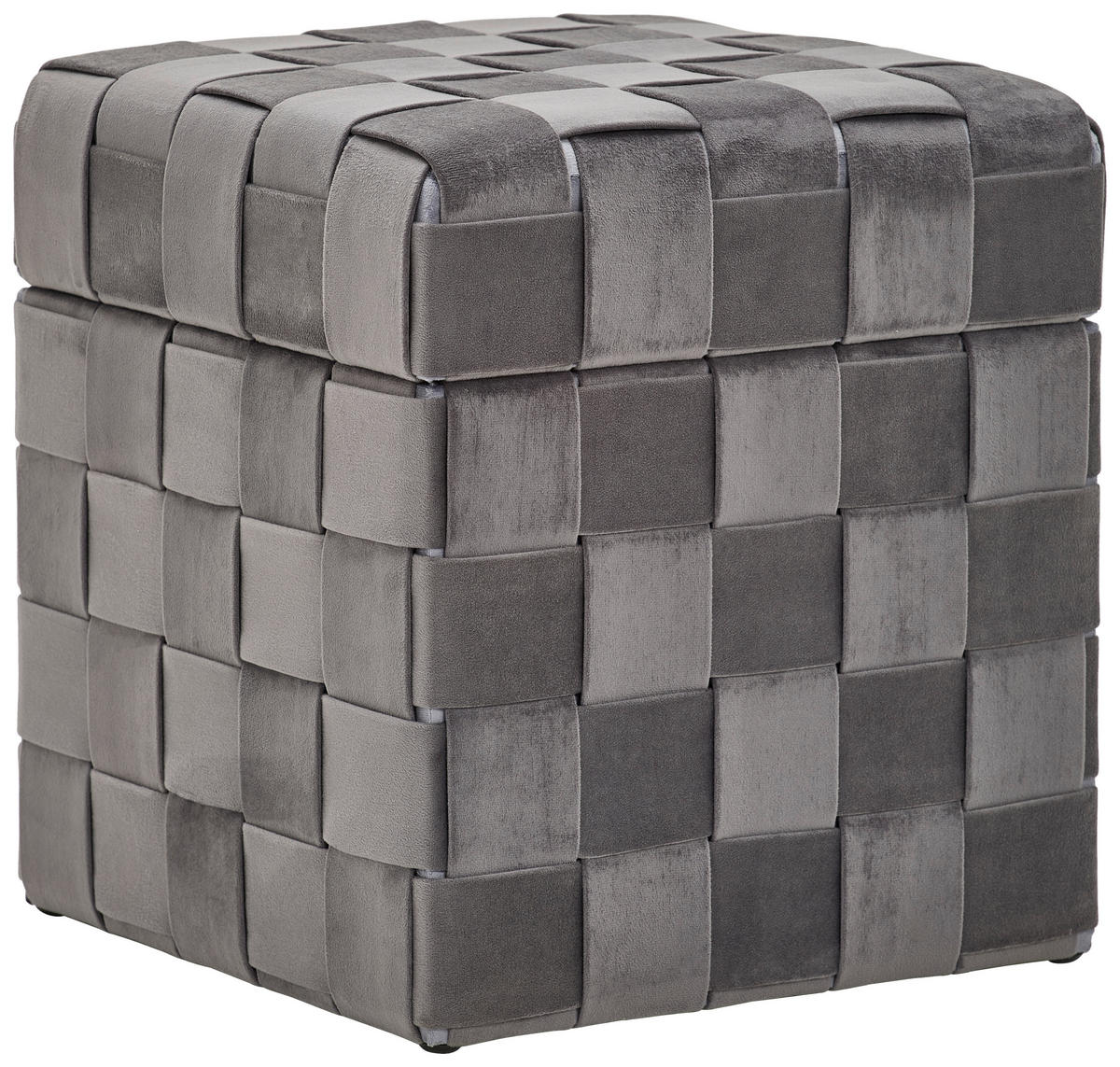 TABURE, tekstil, leseni material siva  - črna/siva, Trend, tekstil/leseni material (40/43/40cm) - Xora