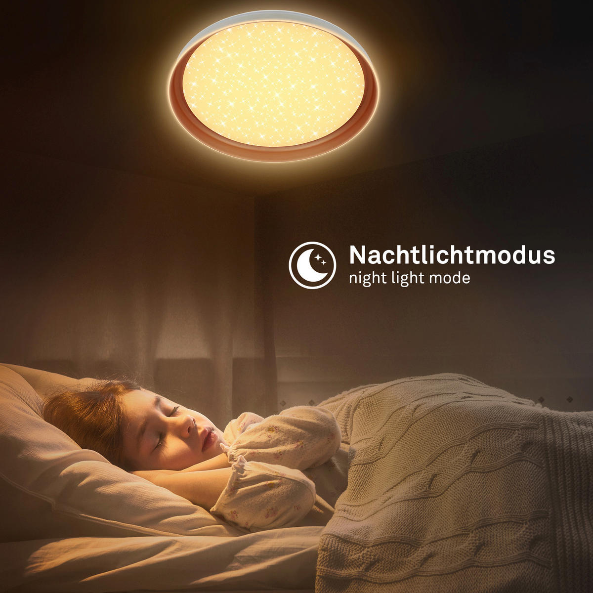 LED MENNYEZETI LÁMPA - világosszürke/cappuccino, Basics, műanyag (51/7,5cm)