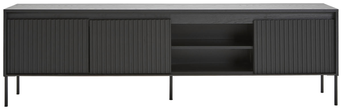 TV-BÄNK svart  192/56/40 cm  - svart, Trend, metall/trämaterial (192/56/40cm) - Carryhome