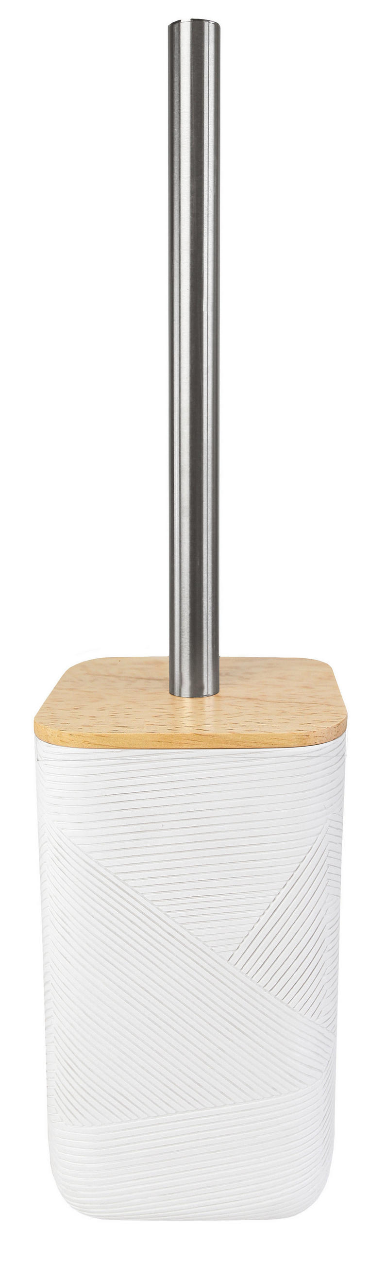 WC GARNITURA SA ČETKOM  bela  prirodni materijali  - bela, Konvencionalno, plastika/prirodni materijali (9.2/36/9.2cm) - Kleine Wolke