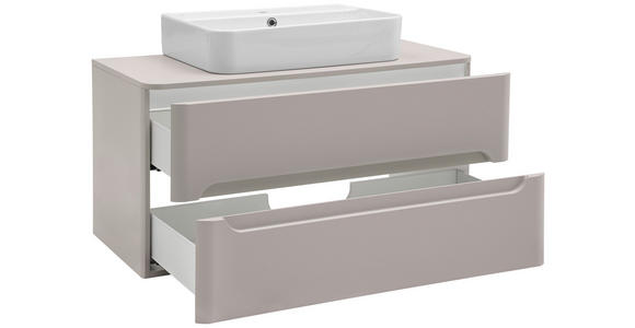 WASCHTISCHKOMBI 101 cm  - Kaschmir/Weiß, KONVENTIONELL, Keramik/Holzwerkstoff (101cm) - Xora