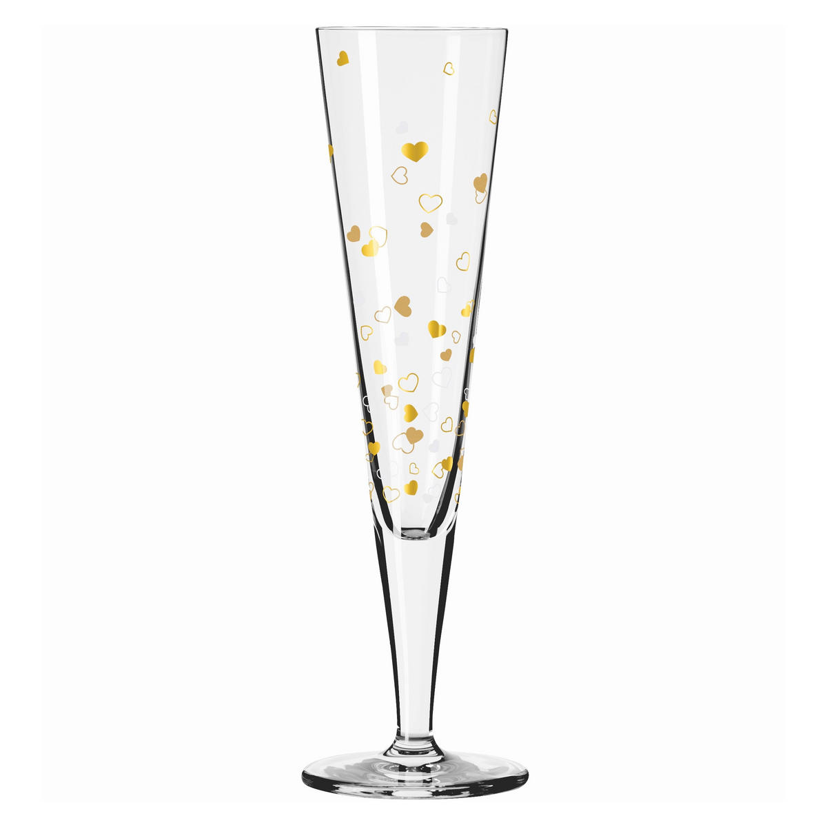 CHAMPAGNERGLAS 205 ml 2-teilig  - Platinfarben/Goldfarben, LIFESTYLE, Glas (7,2/24/7,2cm) - Ritzenhoff