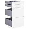 FIÓK SZETT - magasfényű fehér, Konventionell, faalapú anyag (45,3/83/46,8cm) - Hom`in