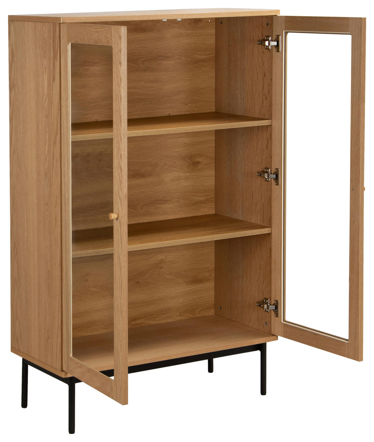 HIGHBOARD  in 90/140/40 cm  - Klar/Schwarz, Design, Glas/Holz (90/140/40cm) - MID.YOU