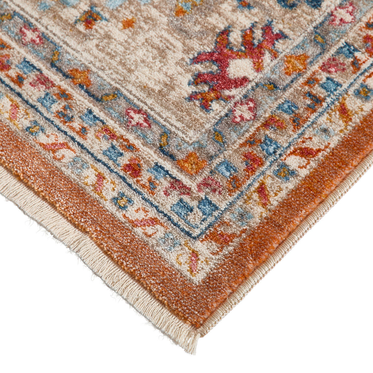 VINTAGE-TEPPICH 200/285 cm Multicolor, Orange  - Multicolor/Orange, LIFESTYLE, Textil (200/285cm) - Novel