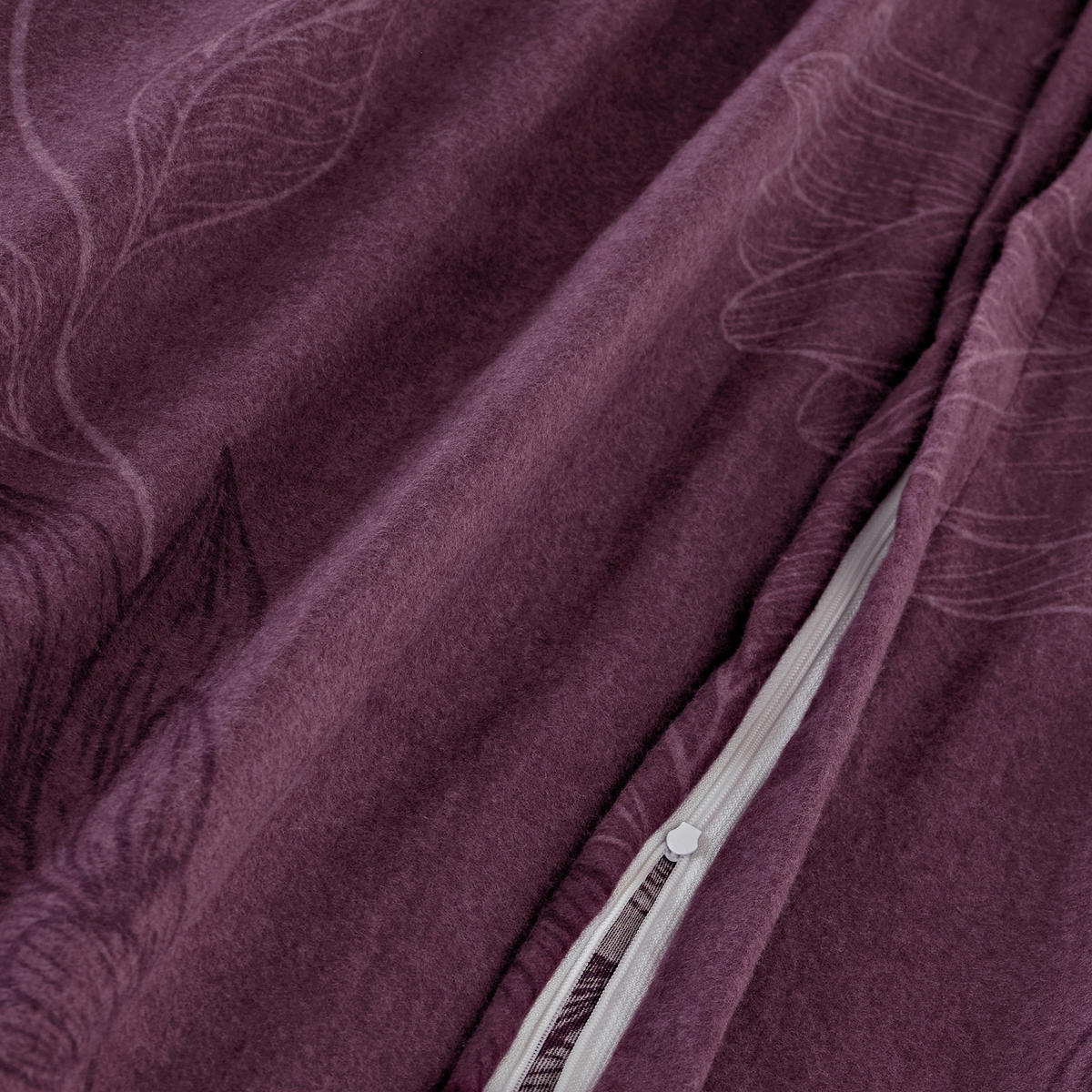 BETTWÄSCHE 2-teilig Flanell 140/200 cm  - Beere, Basics, Textil (140/200cm) - Florella