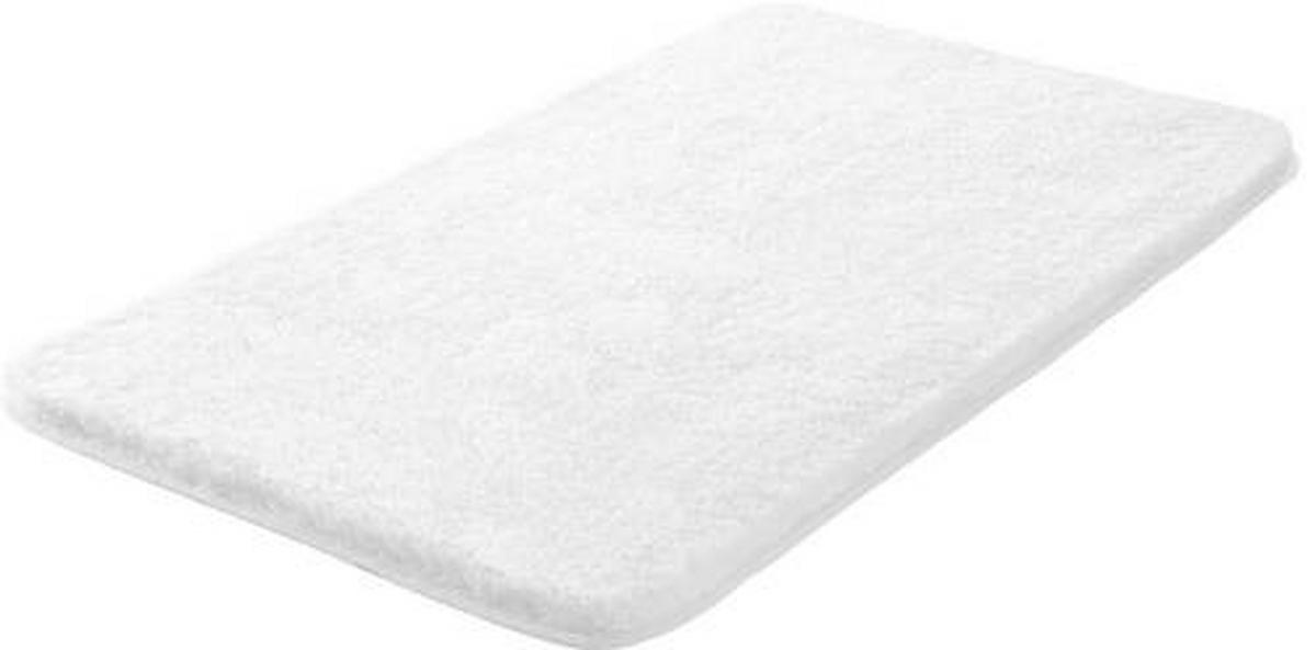 BADTEPPICH Weiß 50/80 cm  - Weiß, Basics, Kunststoff/Textil (50/80cm) - Grund