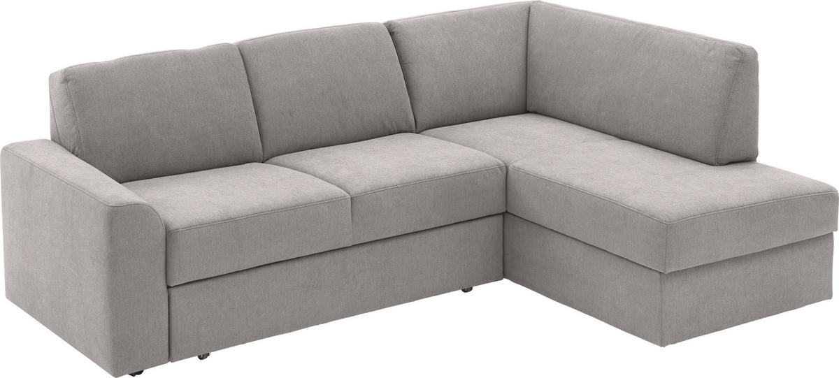 SEDEŽNA GARNITURA, tkanina siva  - črna/siva, Konvencionalno, umetna masa/tekstil (224/165cm) - Venda