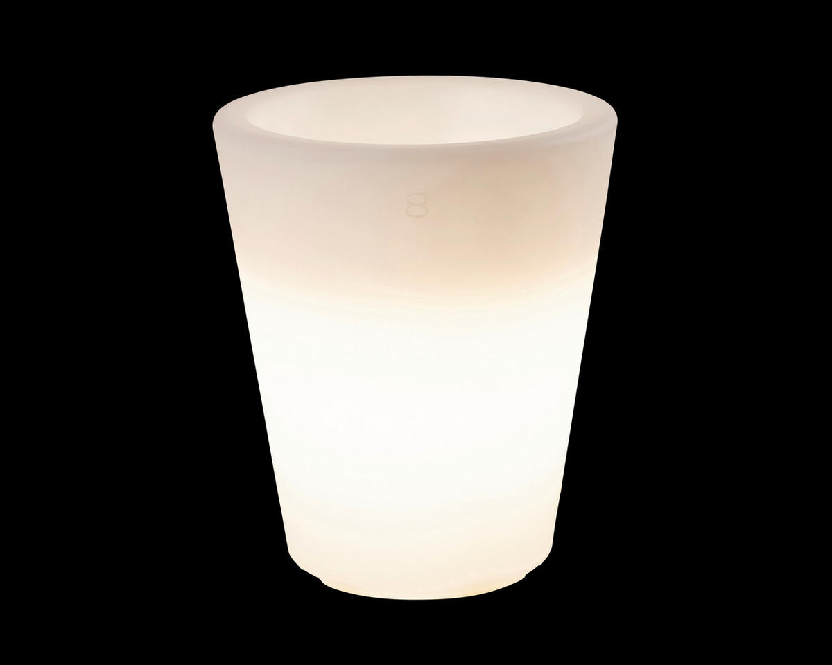 LED-DEKORATIONSLAMPA 34/39 cm   - vit, Basics, plast (34/39cm)