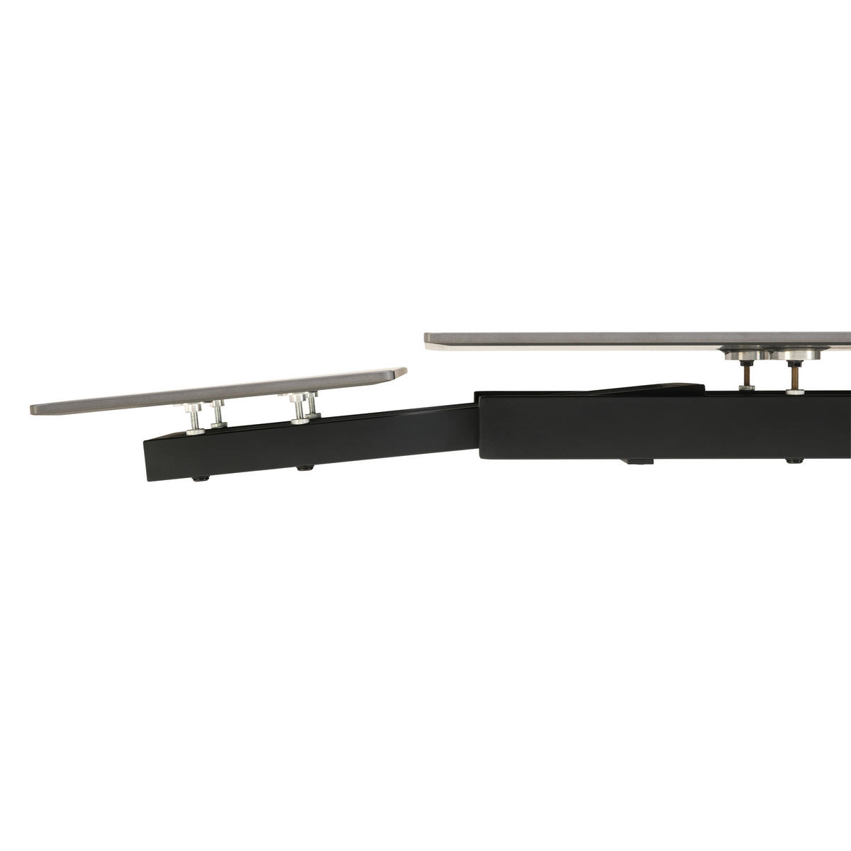 ESSTISCH Anthrazit, Schwarz rechteckig  ausziehbar  - Anthrazit/Schwarz, LIFESTYLE, Keramik/Metall (120-179/76/80cm) - Livetastic