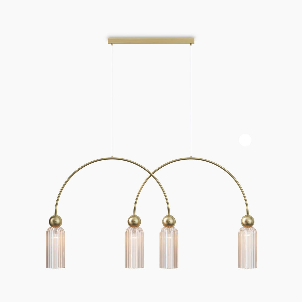 PENDELLEUCHTE Antic 110/10/60 cm   - Goldfarben, Trend, Glas/Metall (110/10/60cm) - MAYTONI
