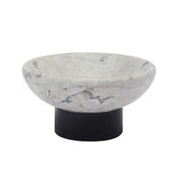 SEIFENSCHALE - Schwarz/Weiß, Basics, Stein (12/6cm) - Aquanova