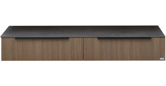 UNTERSCHRANK 168,5/25,2/49,5 cm   - Eiche dunkel/Dunkelgrau, KONVENTIONELL, Holzwerkstoff/Metall (168,5/25,2/49,5cm) - Dieter Knoll