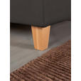POLSTERBETT Matratze, Lattenrost, Bettkasten Buchefarben, Dunkelbraun 180/200 cm  - Dunkelbraun/Buchefarben, Design, Holz/Textil (180/200cm) - Valnatura