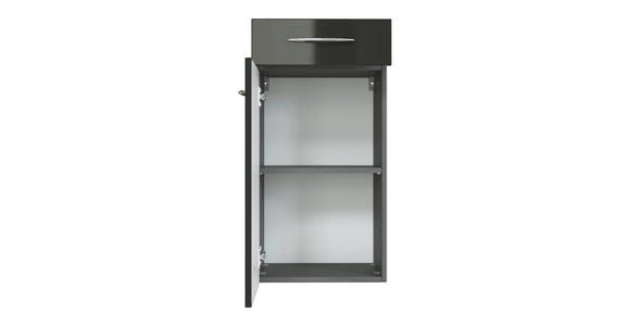 UNTERSCHRANK 40/79/35 cm - Chromfarben/Graphitfarben, KONVENTIONELL, Holzwerkstoff/Metall (40/79/35cm) - Xora