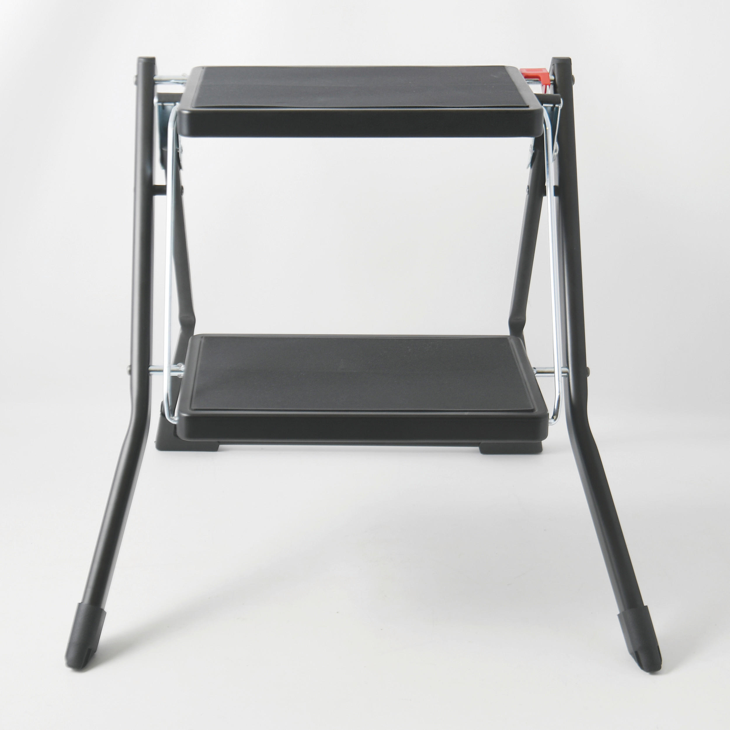KLAPPTRITTLEITER - Schwarz, Basics, Metall (49.5/48.5/44.5cm) - Spirella