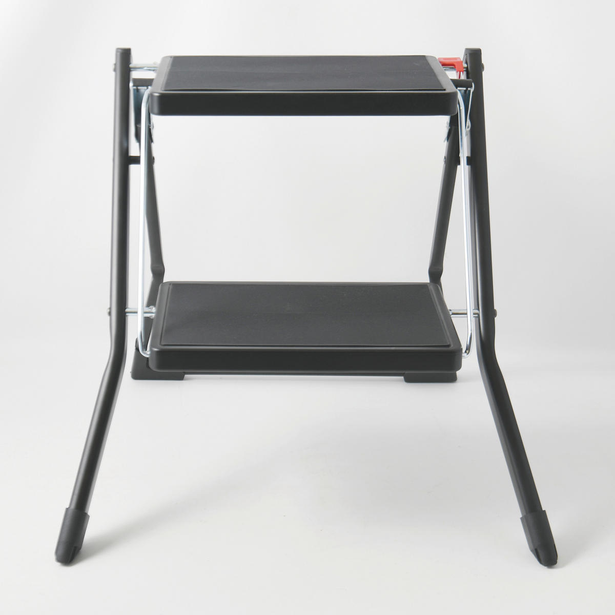 KLAPPTRITTLEITER - Schwarz, Basics, Metall (49.5/48.5/44.5cm) - Spirella