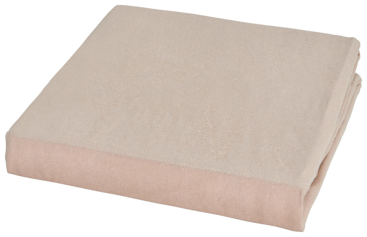 CEARȘAF CU ELASTIC 90-100/200-220 cm  - taupe, Basics, textil (90-100/200-220cm) - Esposa