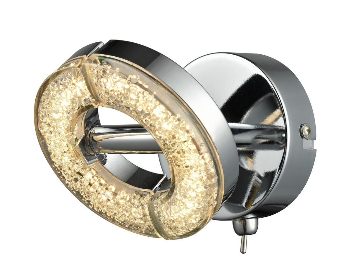 LED ZÁŘIČ, 10/10 cm  - Design, kov/plast (10/10cm) - Novel
