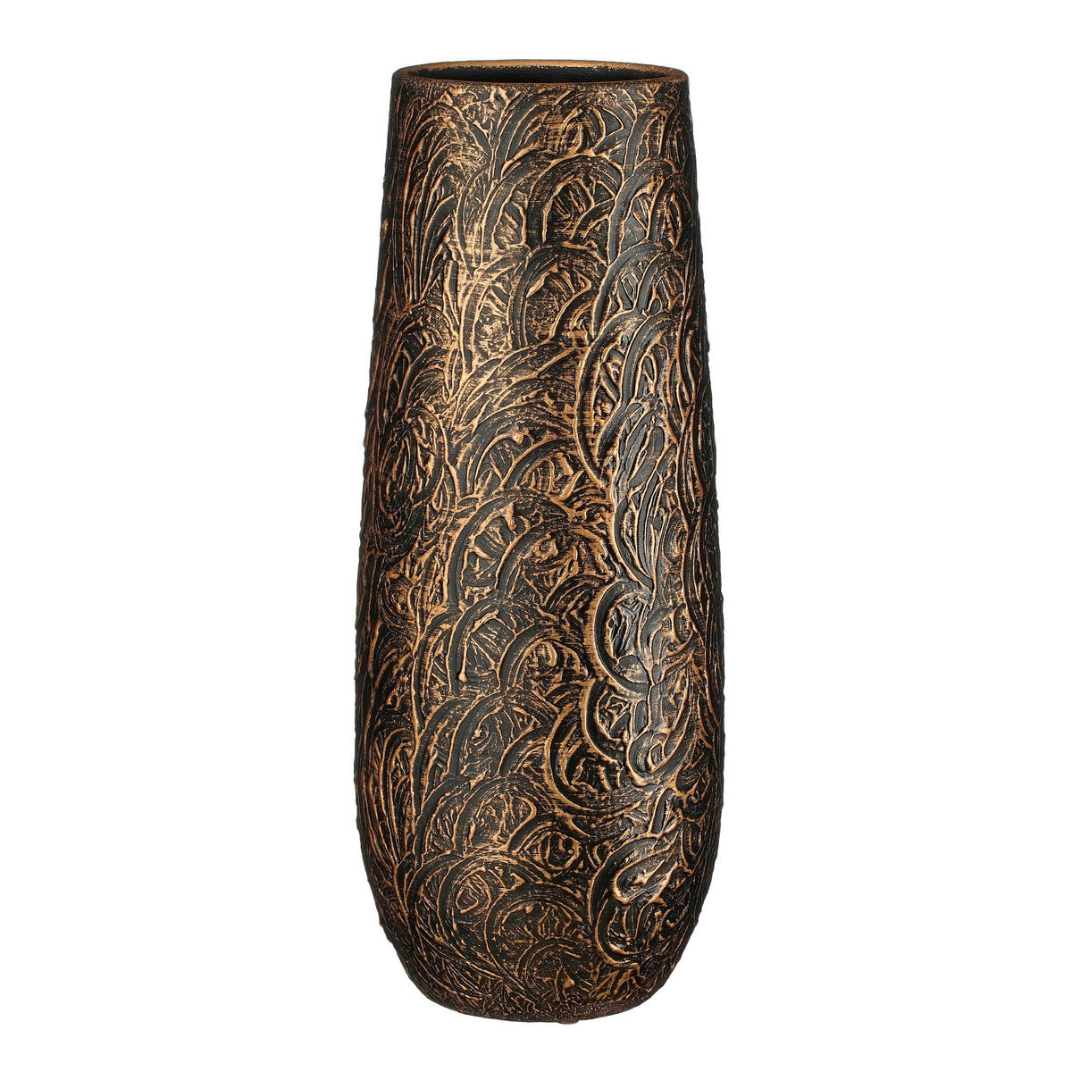 UKRASNA VAZA     keramika  - zlatna, Osnovno, keramika (21.5/21.5/55cm)