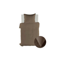 BETTWÄSCHE 2-teilig Suite-Guadeloupe Renforcé 135/200 cm  - Taupe, Basics, Textil (135/200cm)