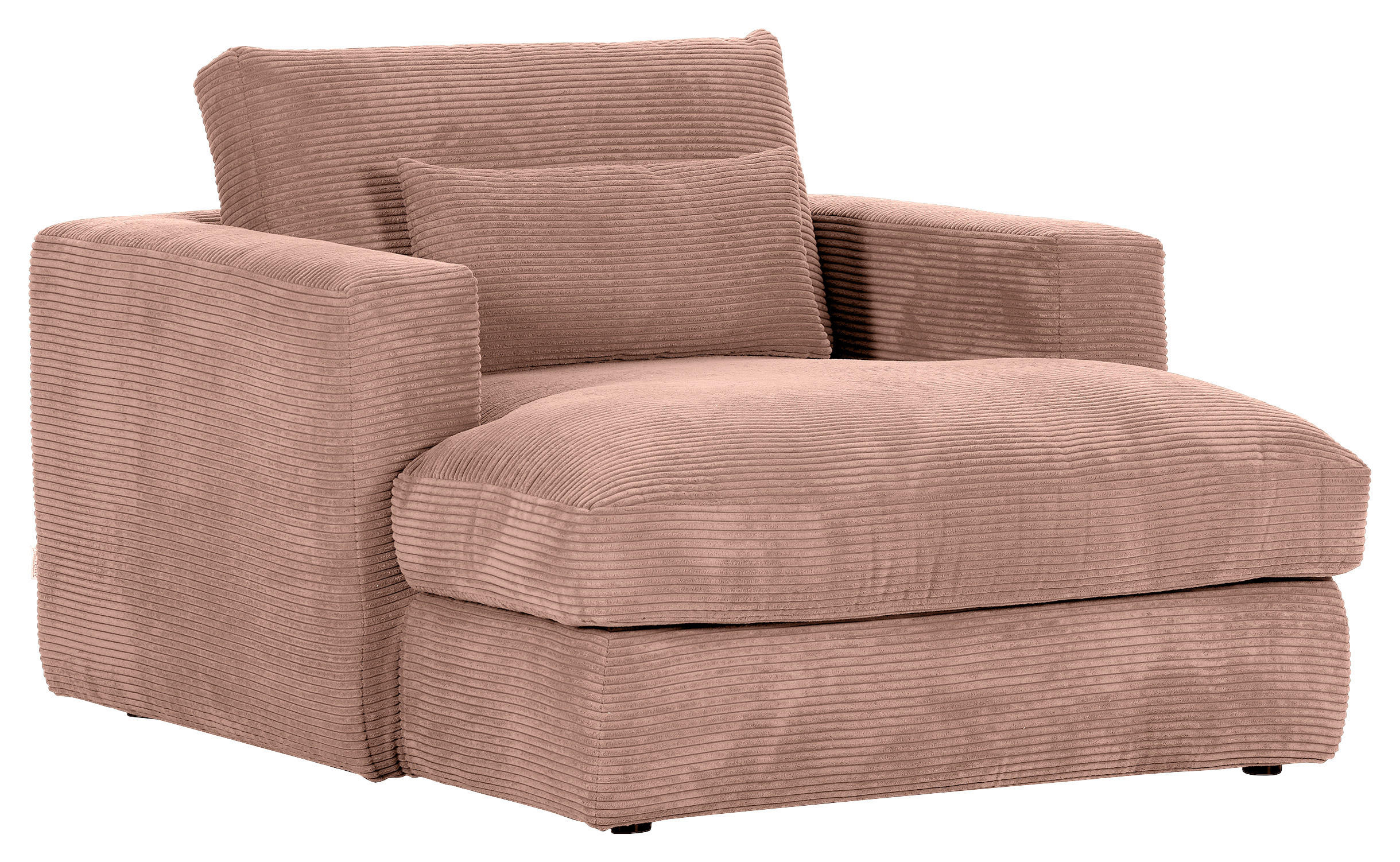 XXL-FÅTÖLJ i textil gammelrosa  - svart/gammelrosa, Romantik / Lanthus, textil/plast (120/67/140cm) - MID.YOU