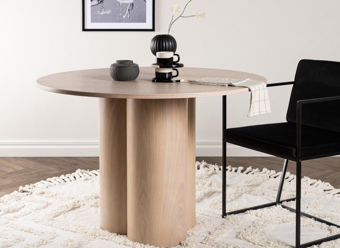 MATBORD i trä 110/110/75 cm - vit, Design, trä (110/110/75cm) - Livetastic