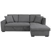 ECKSOFA LUKAS Grau Struktur Zierkissen, Bettkasten  - Grau, Trend, Textil (239/158cm) - P & B