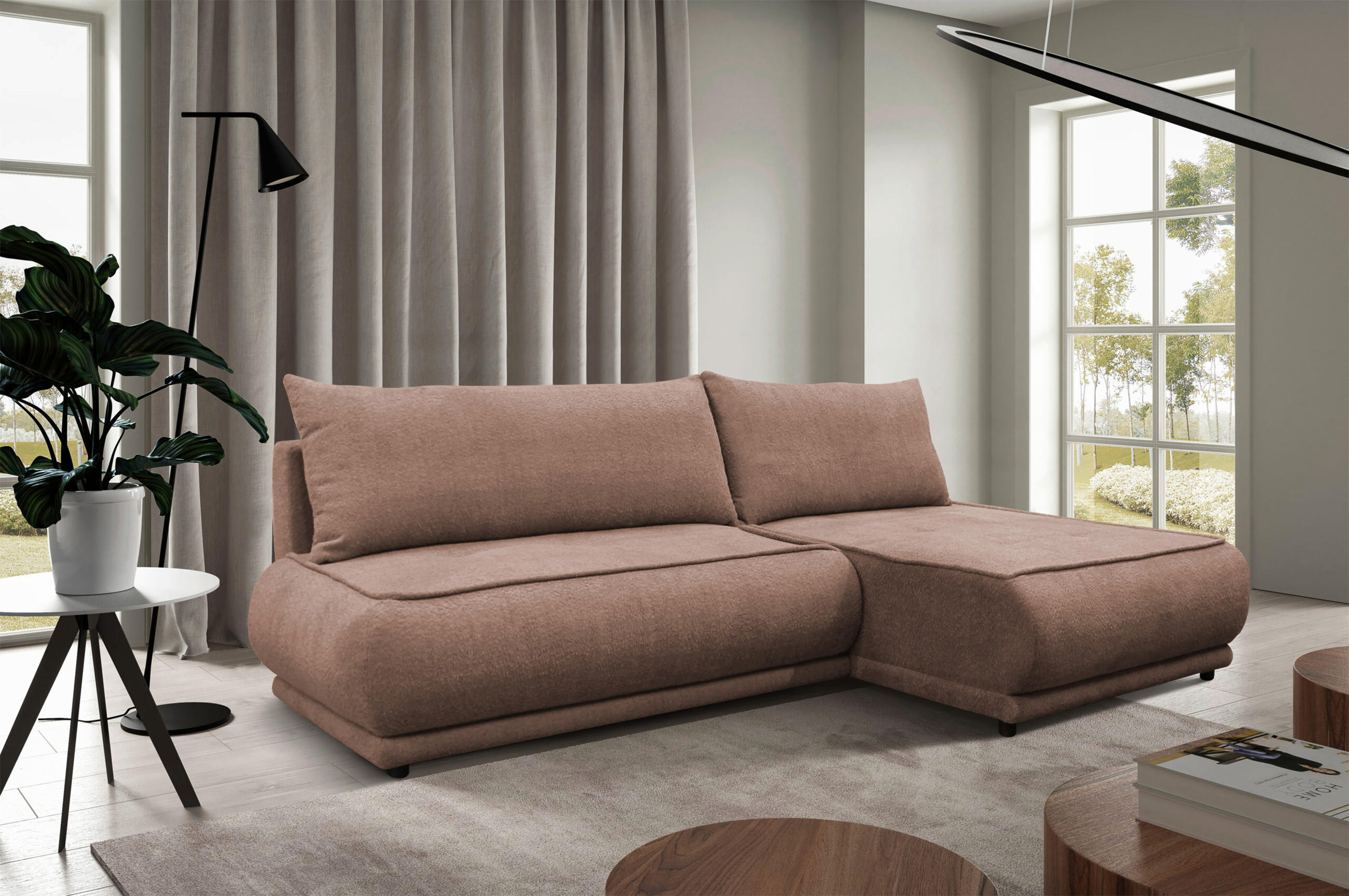 Mid.you Ecksofa Paros Braun 277x179 cm