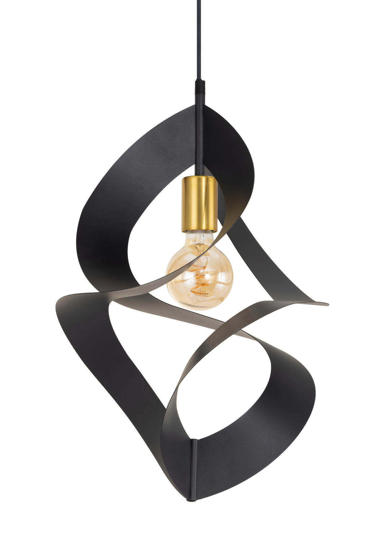 HÄNGELEUCHTE 35/120 cm   - Goldfarben/Schwarz, Design, Metall (35/120cm) - Collet's Monde