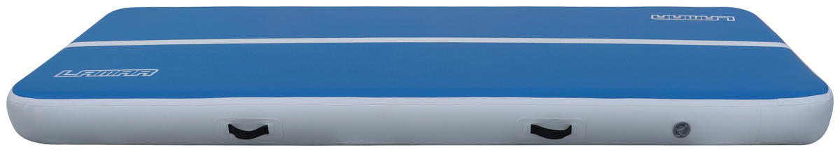 GYMNASTIKMATTE, aufblasbar 300/100/20 cm  - Blau/Weiß, Basics, Kunststoff (300/100/20cm)