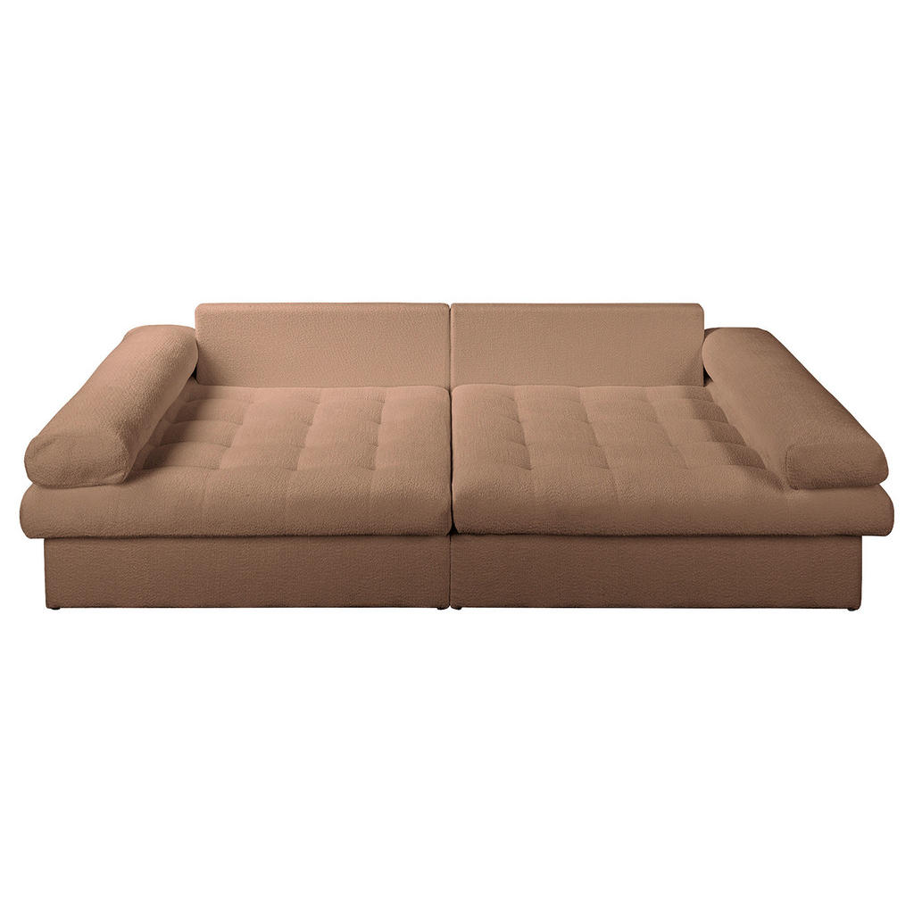 Thumbnail - Livetastic Bigsofa Naomi, Hellbraun, Textil, Füllung: Schaumstoffflocken,Schaumstoffflocken, 284x94x148 cm, Made in EU, ...