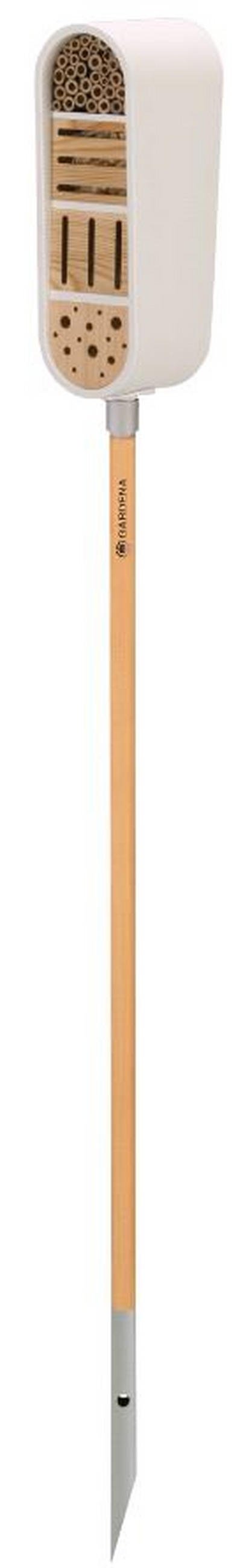CLICK UP STIEL  - Silberfarben/Braun, Basics, Holz/Metall (116,8/3,3/3,3cm) - Gardena