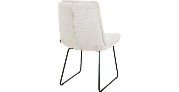 STUHL - Schwarz/Weiß, Design, Textil/Metall (49/90/68cm) - Johann Jakob