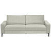 3-SITZER-SOFA  in Flachgewebe Naturfarben  - Schwarz/Naturfarben, Design, Textil/Metall (218/86/97cm) - Hom`in