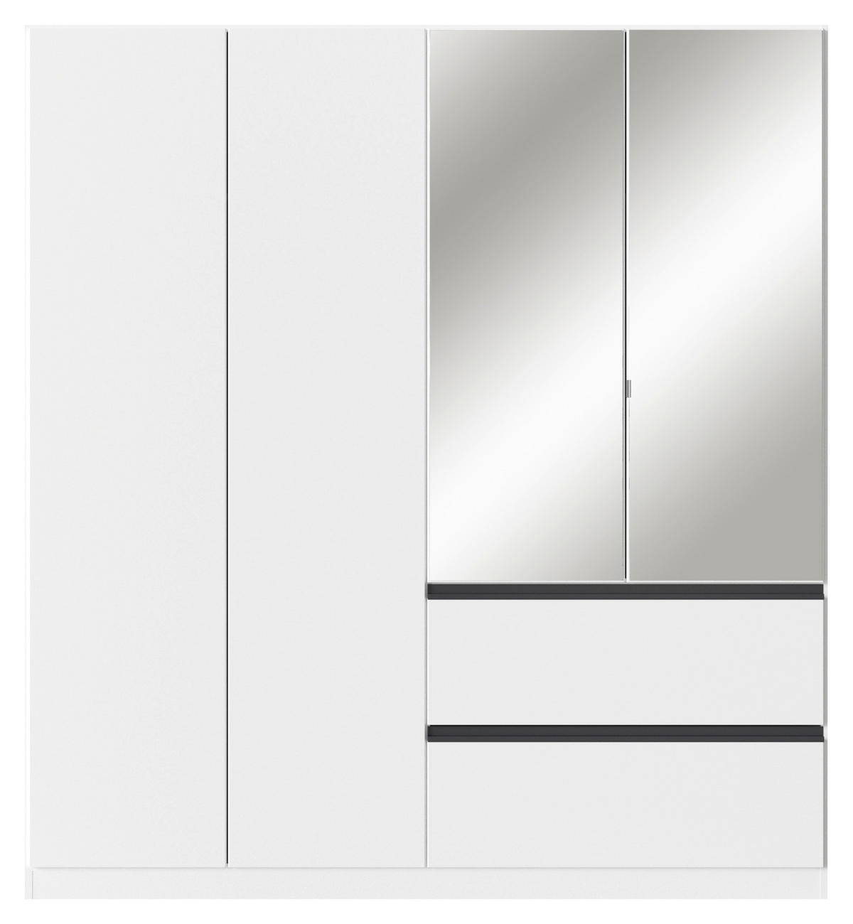 DREHTÜRENSCHRANK in Weiss  - Weiss, Modern, Holzwerkstoff (181/197/54cm) - Rauch Möbel