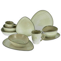 KOMBISERVICE 10-teilig  - Sandfarben, Trend, Keramik (34/29,5/36cm) - Creatable