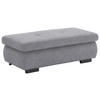 HOCKER in Textil Grau  - Schwarz/Grau, Design, Textil/Metall (138/44/67cm) - Beldomo Style