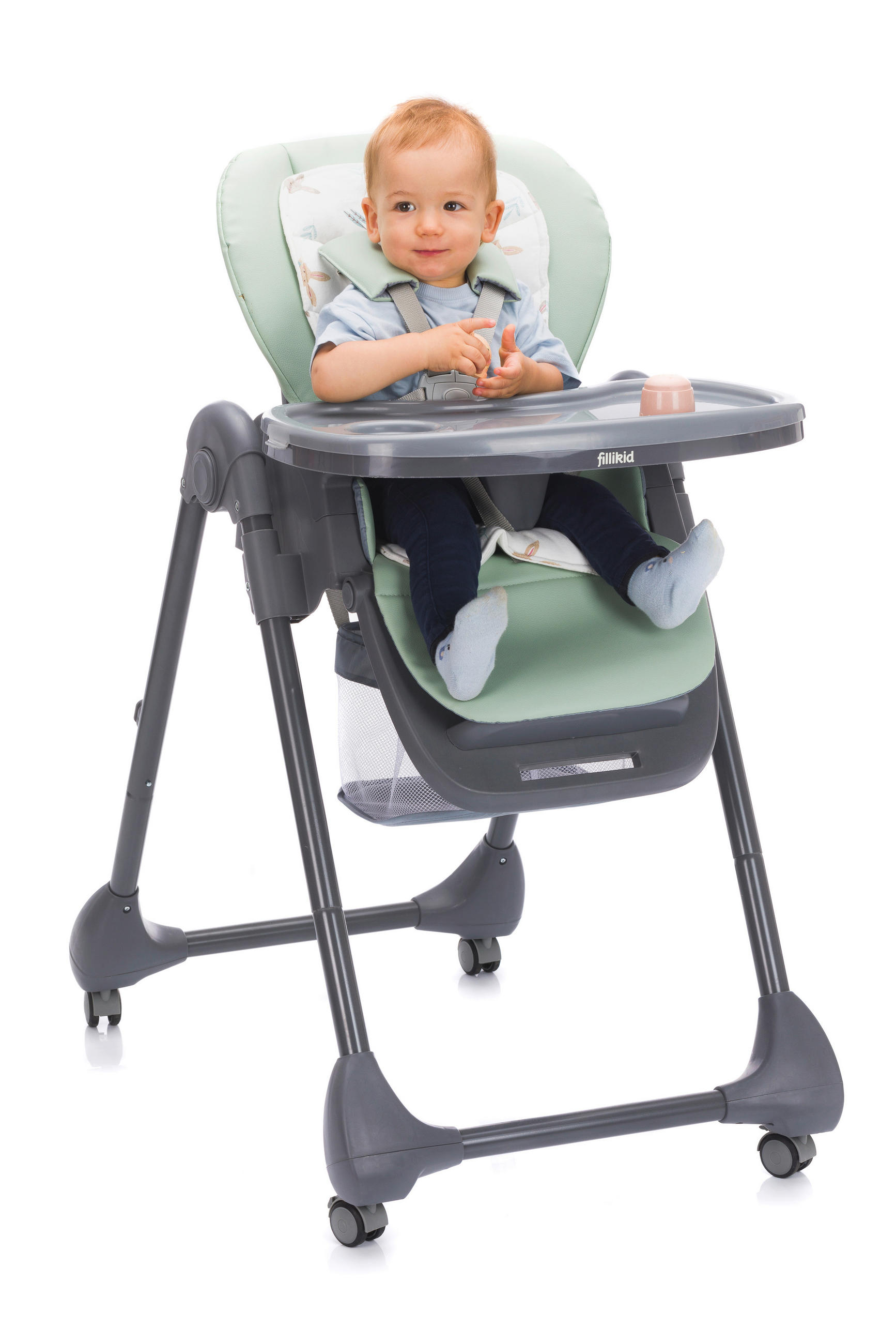 HOCHSTUHL Mio Hellgrün, Dunkelgrau Grau /Grün  - Dunkelgrau/Hellgrün, Basics, Kunststoff (58/105/84cm) - Fillikid