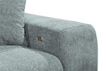ECKSOFA Hellblau Chenille  - Schwarz/Hellblau, KONVENTIONELL, Kunststoff/Textil (172/268cm) - Carryhome