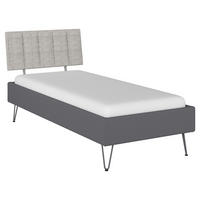 BETT 90/200 cm  in Grau  - Grau, Design, Textil/Metall (90/200cm) - Carryhome