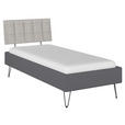 BETT 90/200 cm  in Grau  - Grau, Design, Holzwerkstoff/Textil (90/200cm) - Carryhome