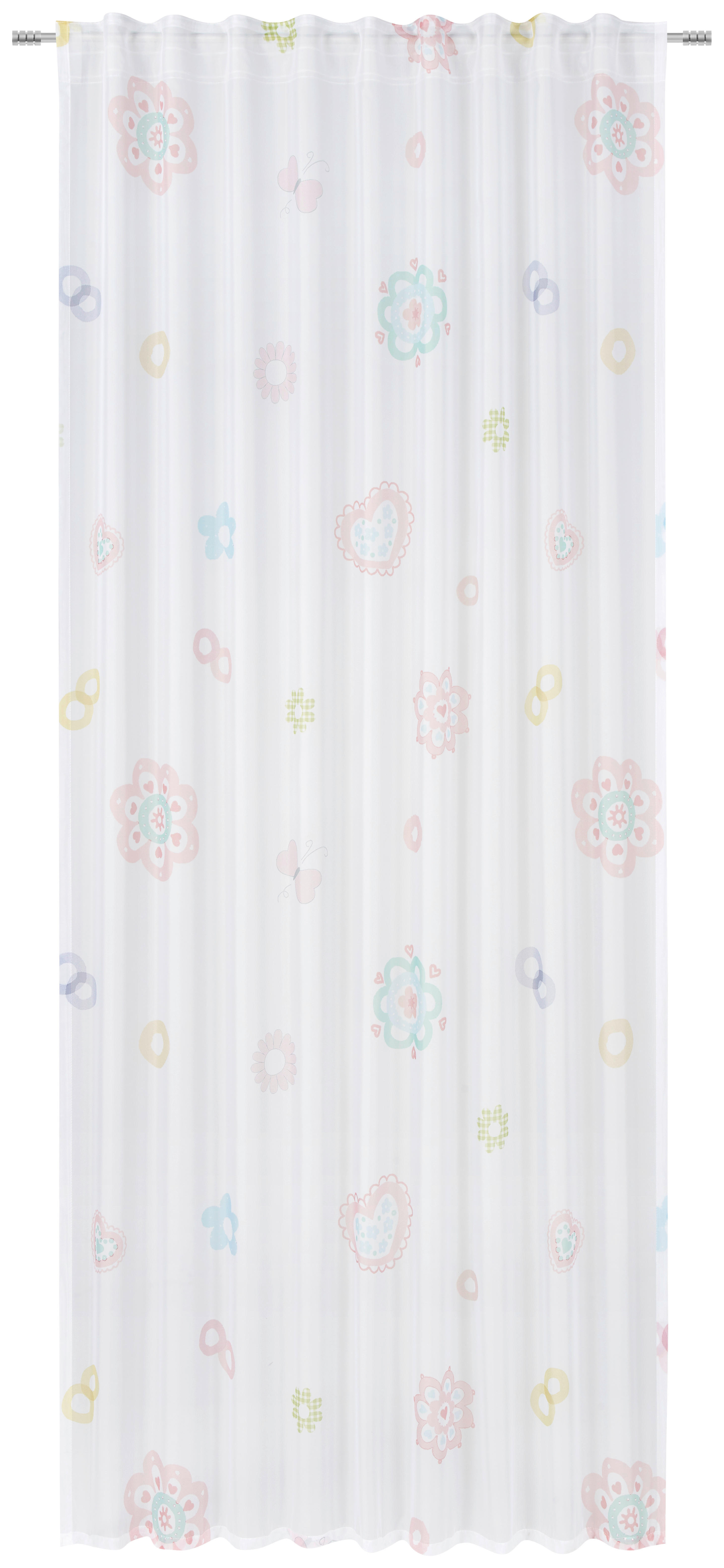 KINDERVORHANG transparent  140/245 cm  - Multicolor, Basics, Textil (140/245cm) - Ben'n'jen