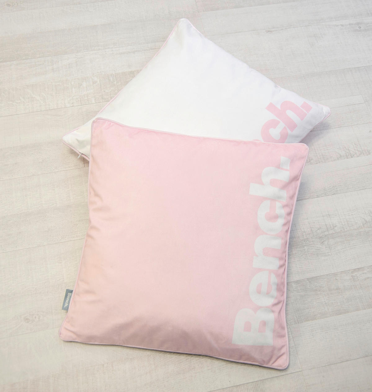 KISSENHÜLLE 50/50 cm  - Rosa/Weiß, KONVENTIONELL, Textil (50/50cm) - Bench