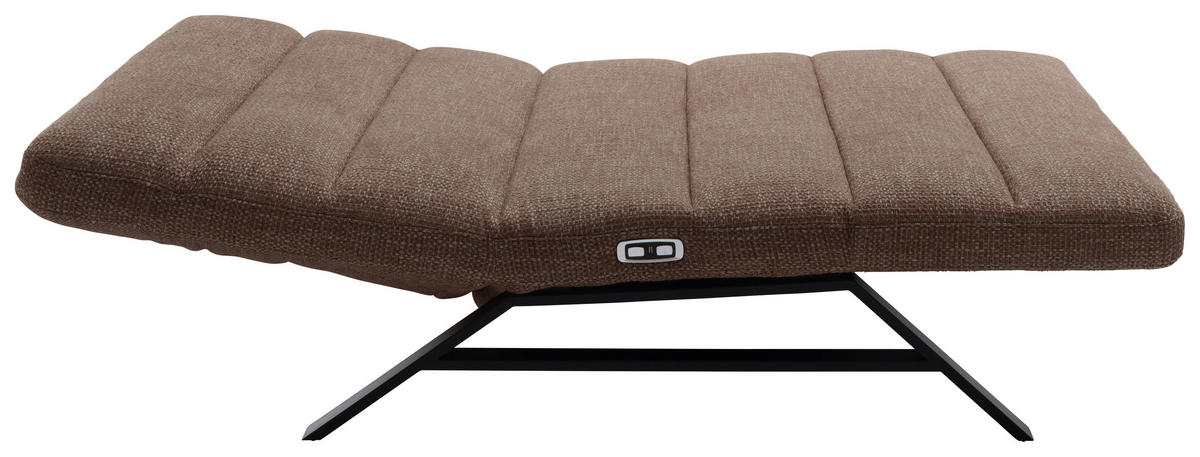 RELAXLIEGE Chenille Braun  - Schwarz/Braun, Design, Textil/Metall (120/54-113/158-198cm) - Pure Home Lifestyle