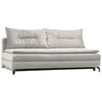 SCHLAFSOFA in Chenille, Plüsch Beige  - Beige/Schwarz, MODERN, Textil/Metall (208/73/92/102cm) - Novel