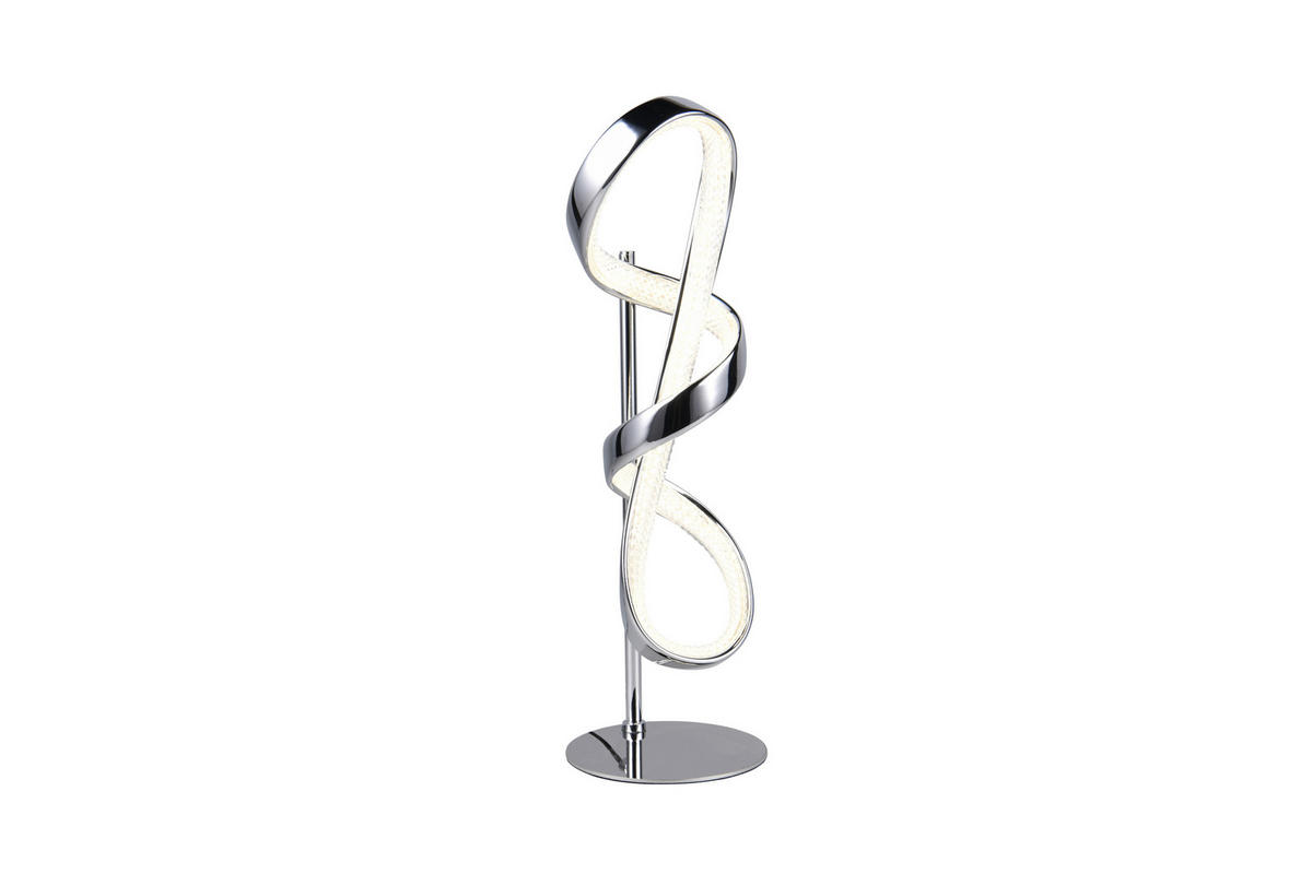 STONA LED LAMPA - boja hroma, Dizajnerski, metal (15/47cm)