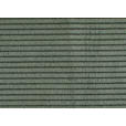 ECKSOFA Olivgrün Feincord  - Schwarz/Olivgrün, KONVENTIONELL, Textil/Metall (311/219cm) - Hom`in